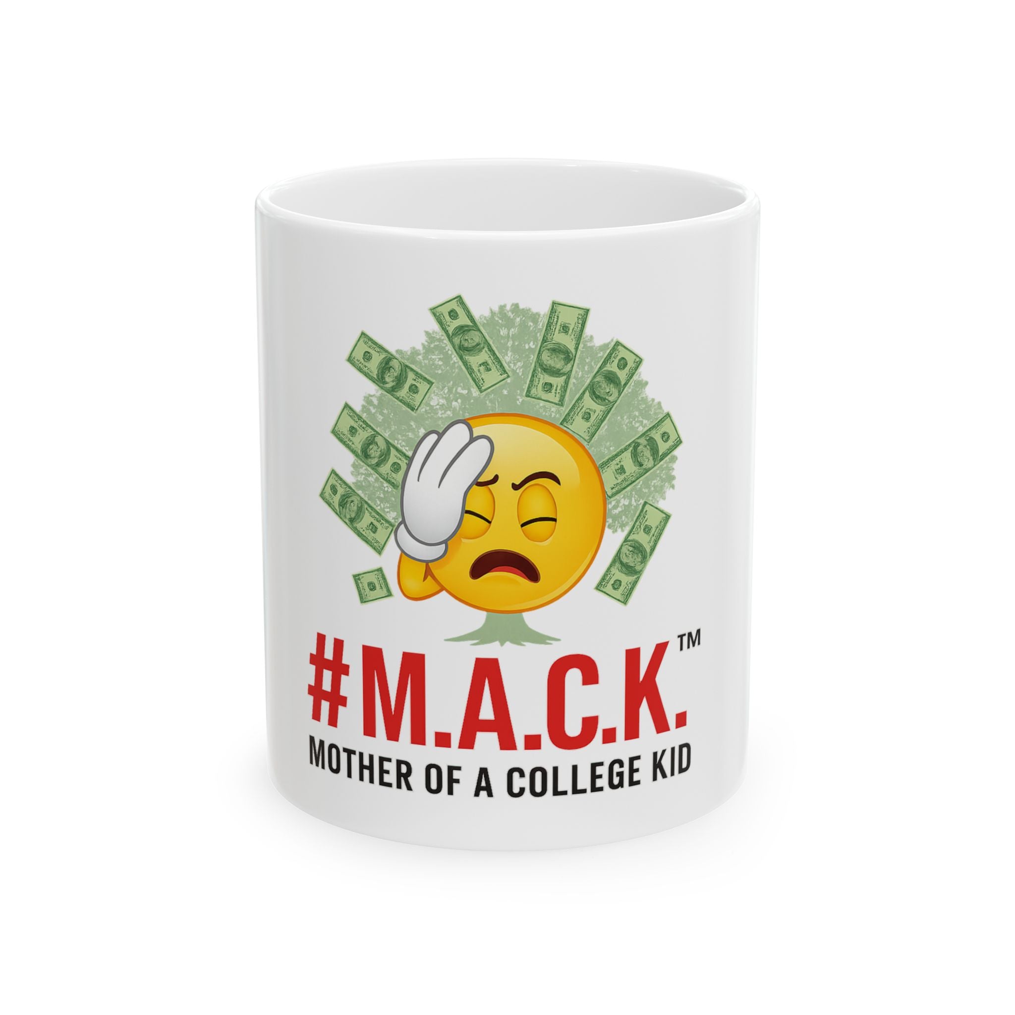 Ceramic Mug, MACK Mother of a College Kid, academic journey, women community, inspiring gift, Mother's Day mug