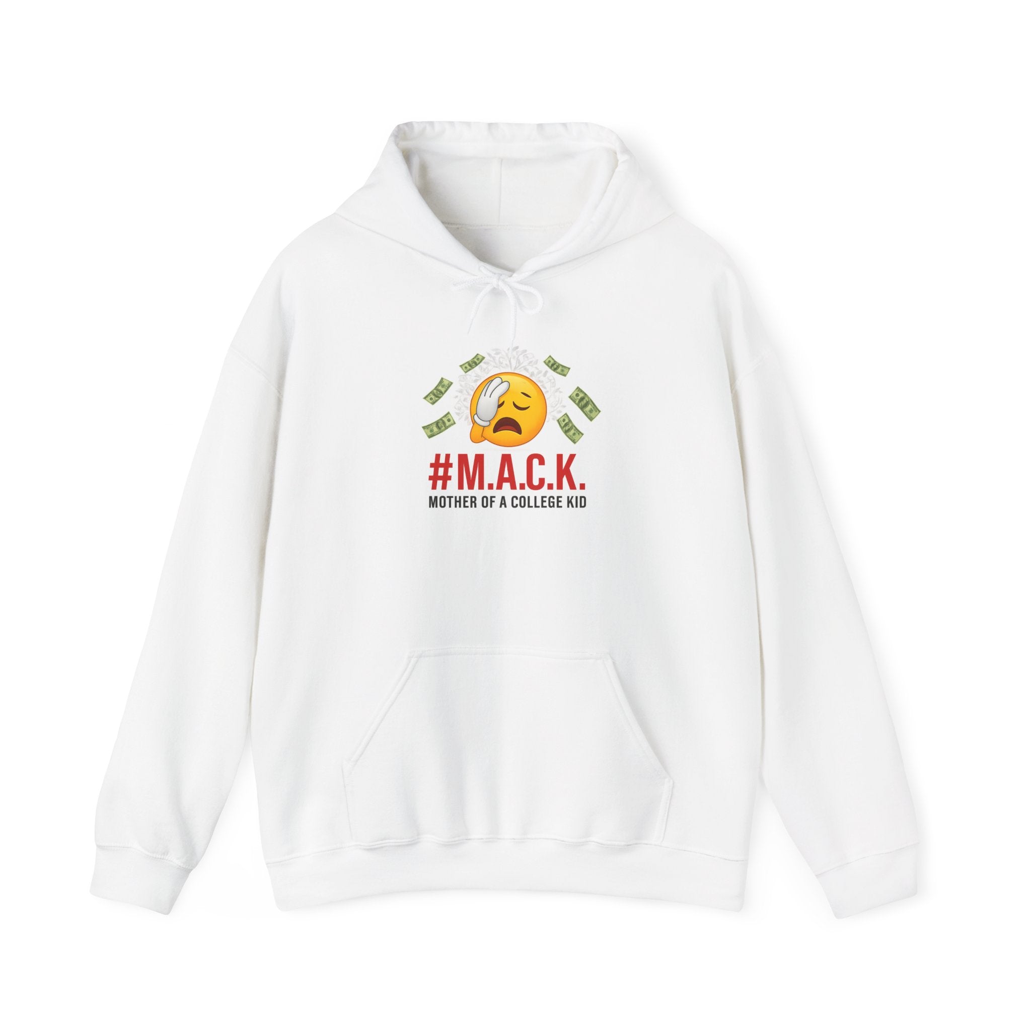 College Mom Proud Unisex Hoodie, Mother of College Kid Support Group, Gift for Stressed Moms, Mother's Day, Parenting Sweatshirt, MACK