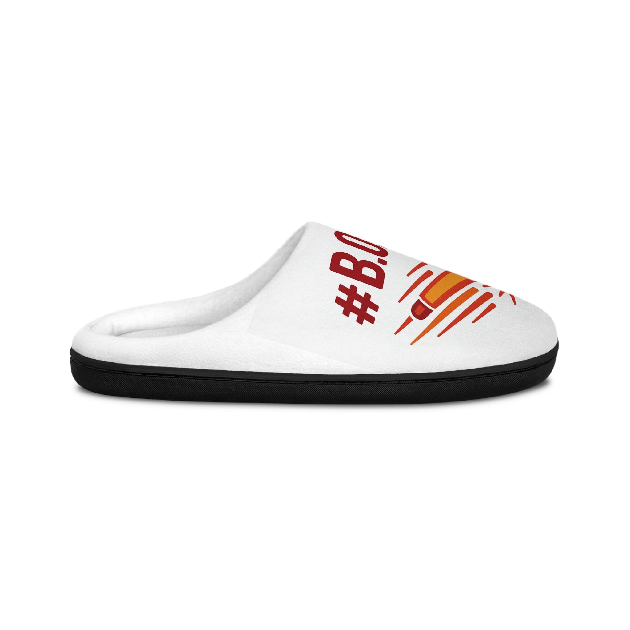 Slippers, Women's Empowerment Movement BOOM Text, Indoor Footwear, Women's House Shoes, Female Inspirational Gift, Comfortable Bedroom