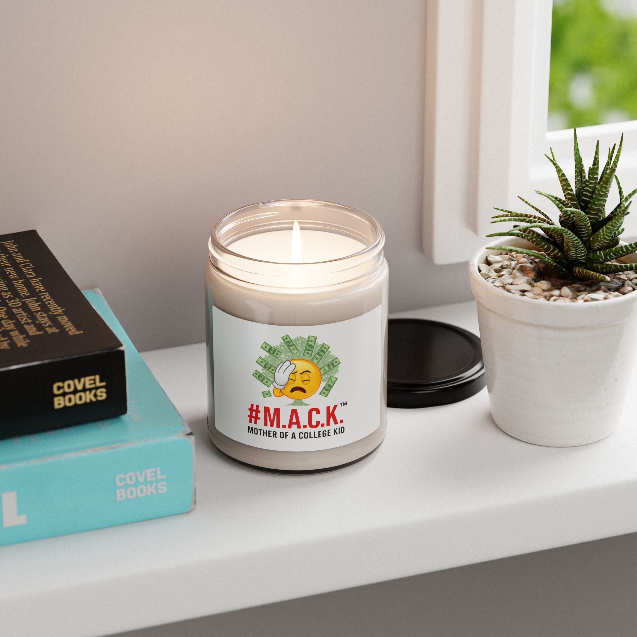 Scented Candle, 9oz M A C K Mother's Badge of Honor, Academic Dreams, Strong Resilient Moms, Celebration Inspire Love, Home Decor, Gift