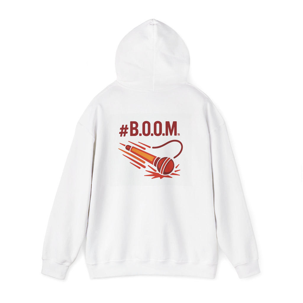 BOOM Women's Empowerment Hoodie, Break Out Of Misery, Unisex Sweatshirt, Empowering Gift, Inspirational Activewear, Female Power Jumper,