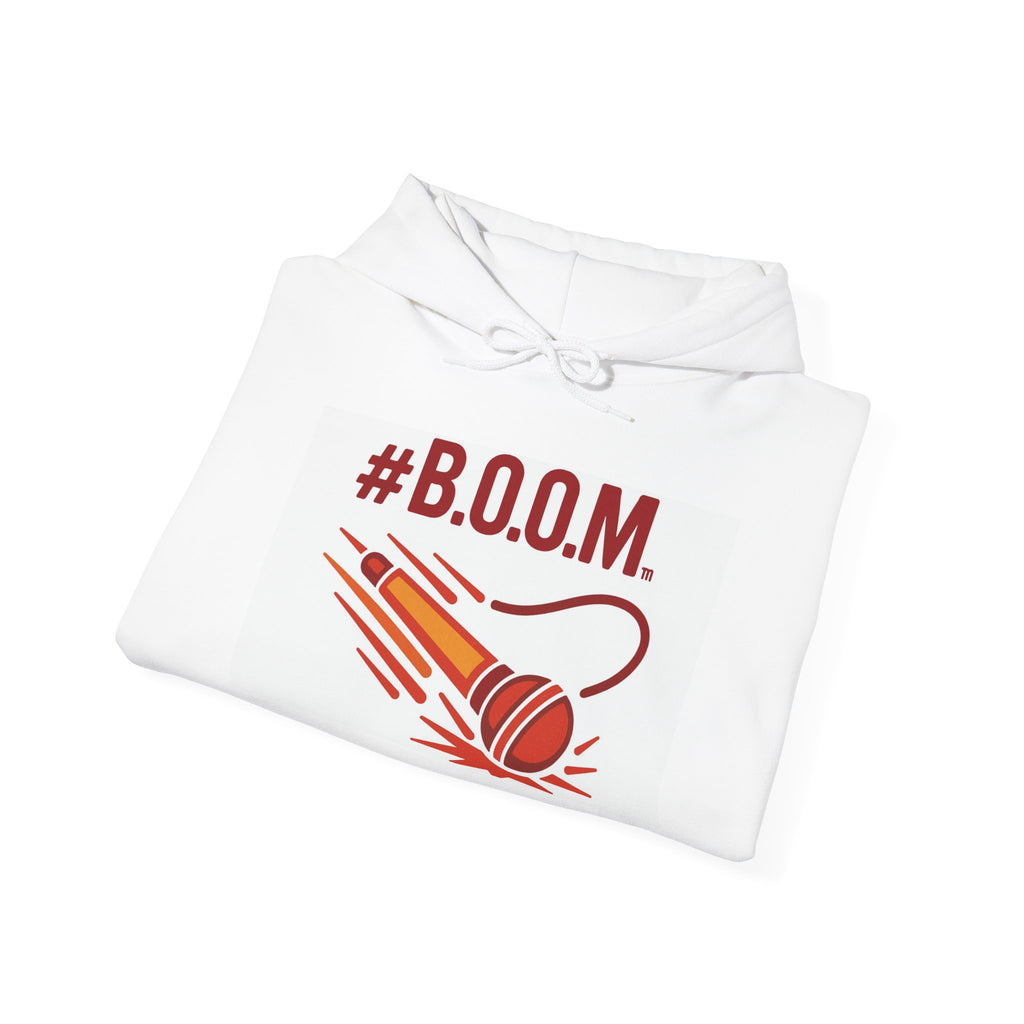 BOOM Women's Empowerment Hoodie, Break Out Of Misery, Unisex Sweatshirt, Empowering Gift, Inspirational Activewear, Female Power Jumper,