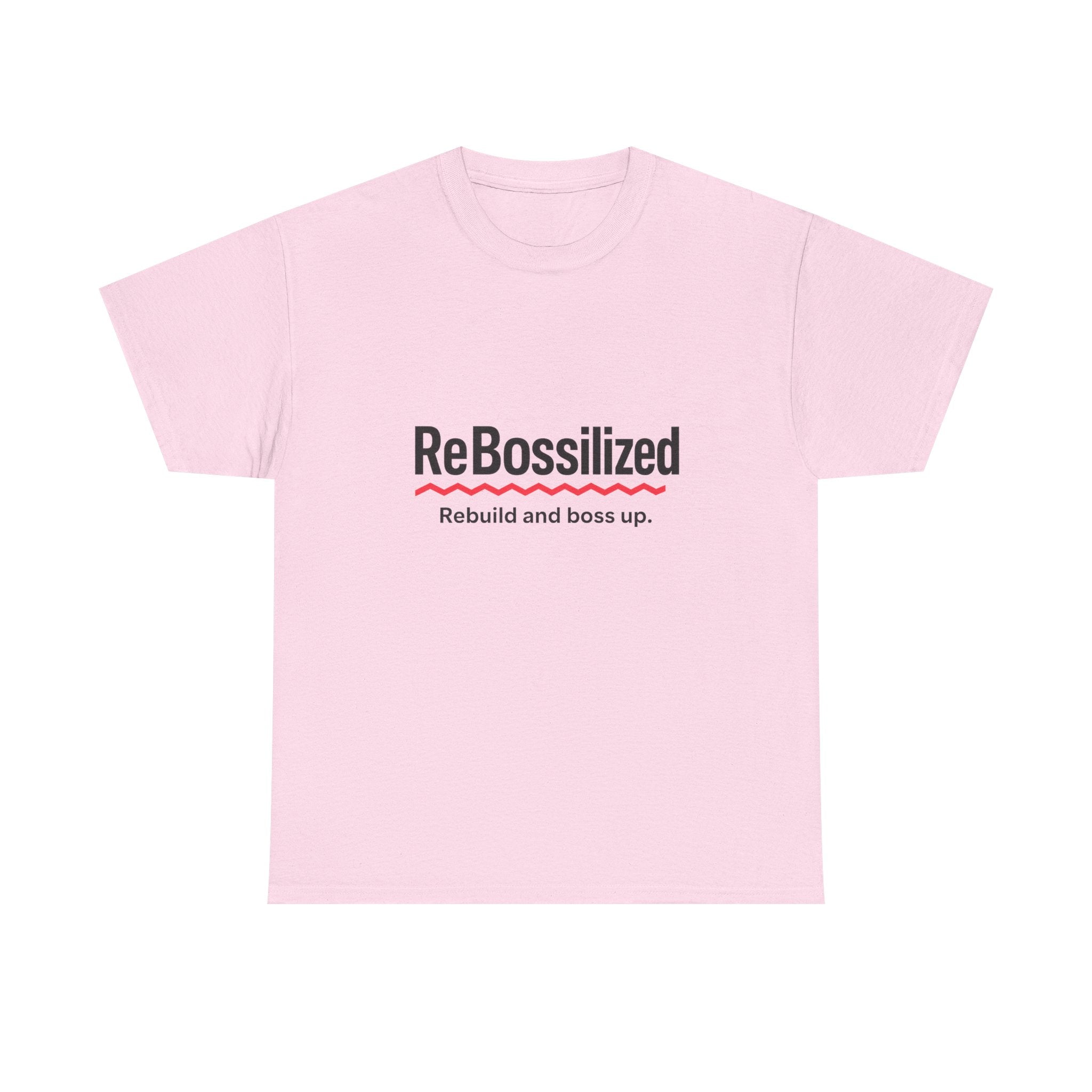ReBossilized Unisex Heavy Cotton Tee - Rebuild and Boss Up, Motivational T-Shirt, Inspirational Gift, Everyday Wear, Unisex Style