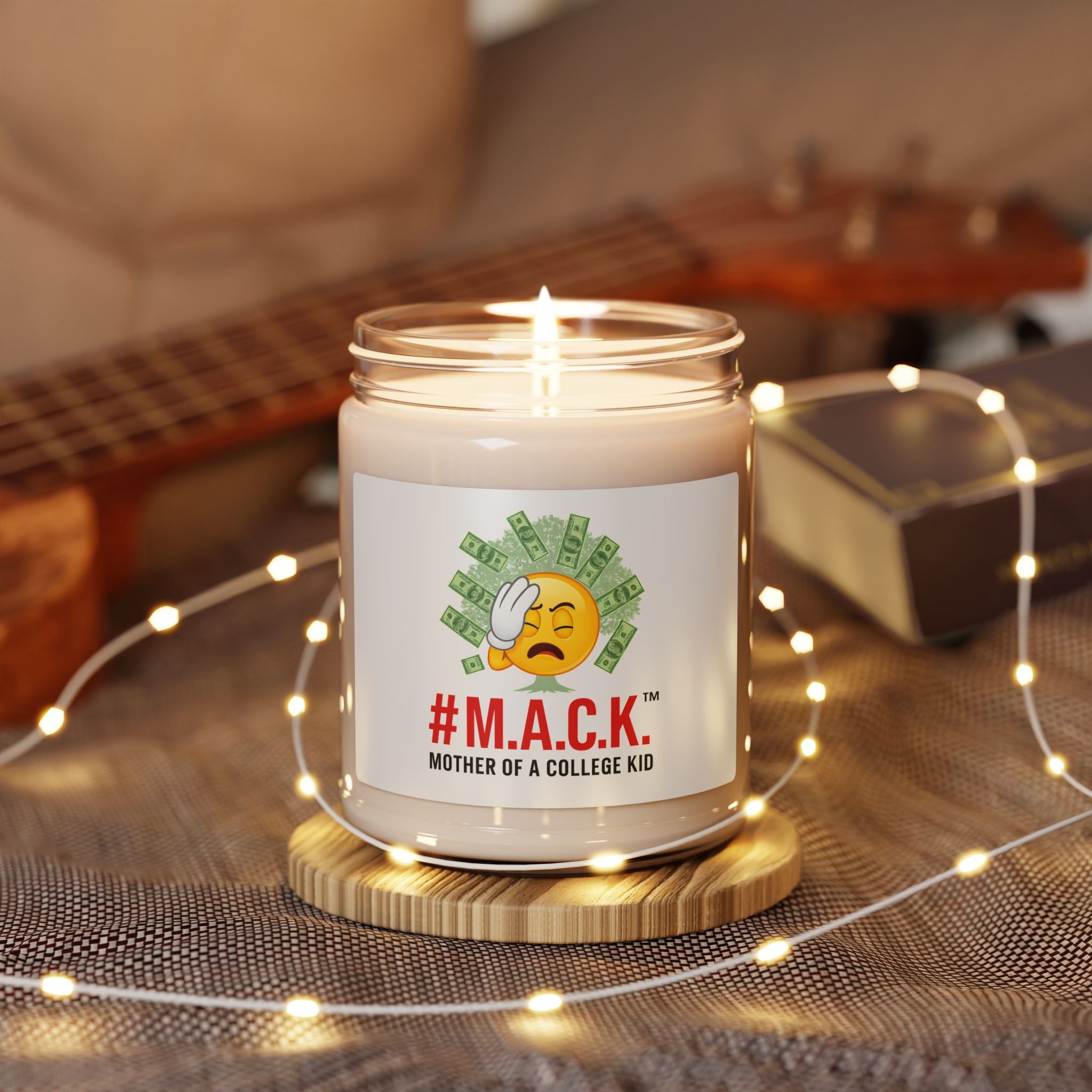 Scented Candle, 9oz M A C K Mother's Badge of Honor, Academic Dreams, Strong Resilient Moms, Celebration Inspire Love, Home Decor, Gift