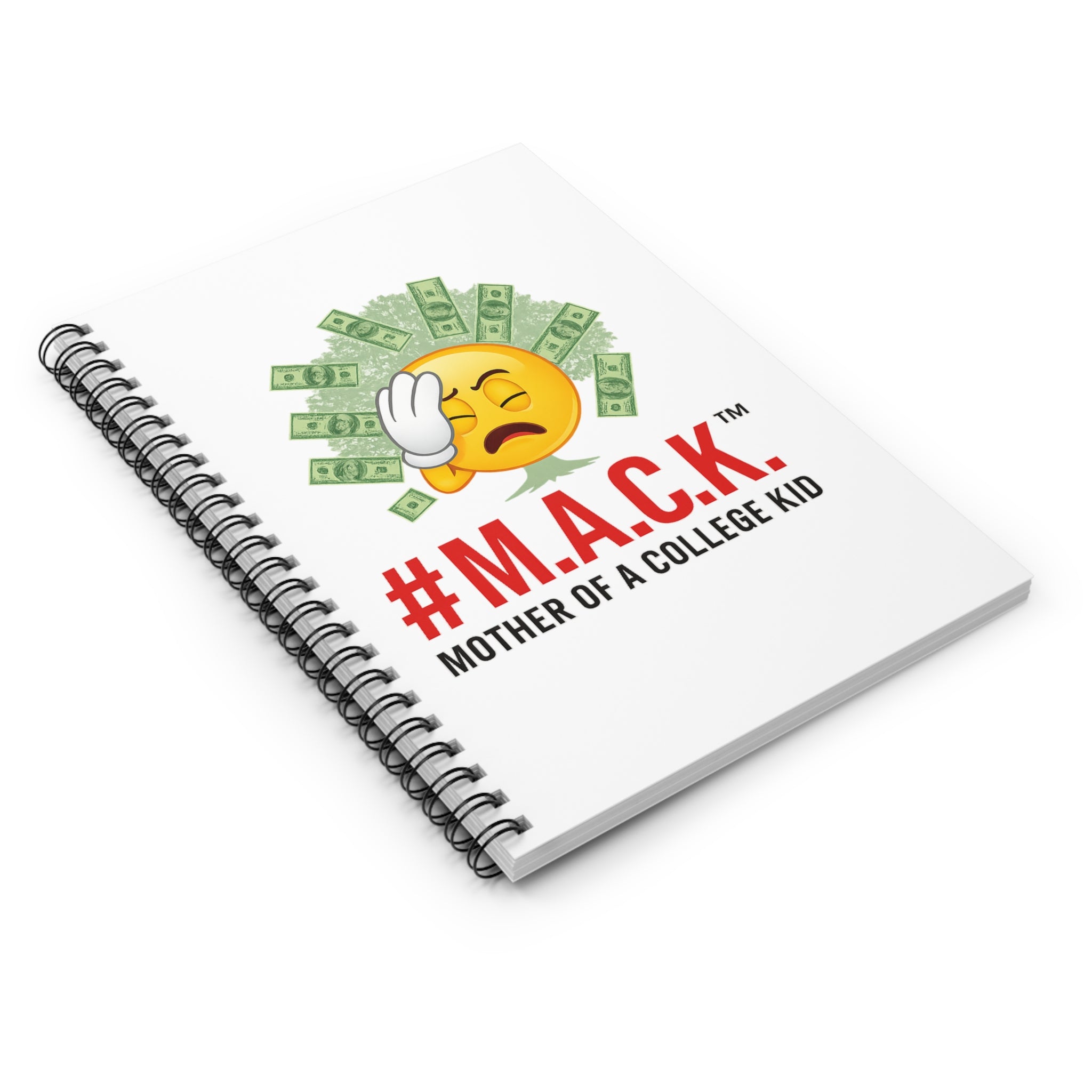 Spiral Notebook - Ruled Line for Mother of a College Kid M A C K, Proud Mama Journal, Academic Dreams Notebook, Resilient Mom Diary,