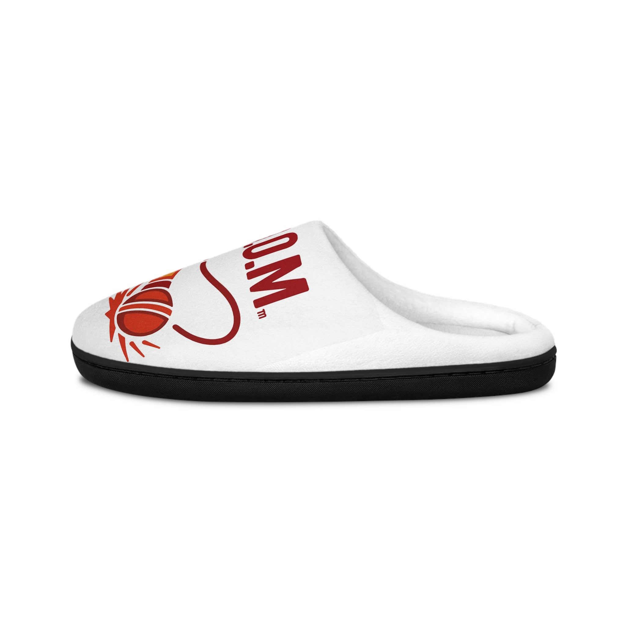 Slippers, Women's Empowerment Movement BOOM Text, Indoor Footwear, Women's House Shoes, Female Inspirational Gift, Comfortable Bedroom